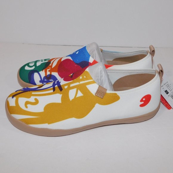 UNI Footwear Womens 10.5 Jazz Carnival Toledo Colorful Slip on Shoes NEW w TAG - Picture 2 of 8